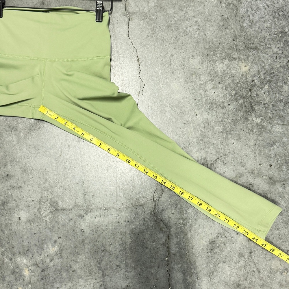 Nike Yoga Dri-FIT High Waisted 7/8 Leggings Sage Green Floral Swoosh Medium - Picture 9 of 9